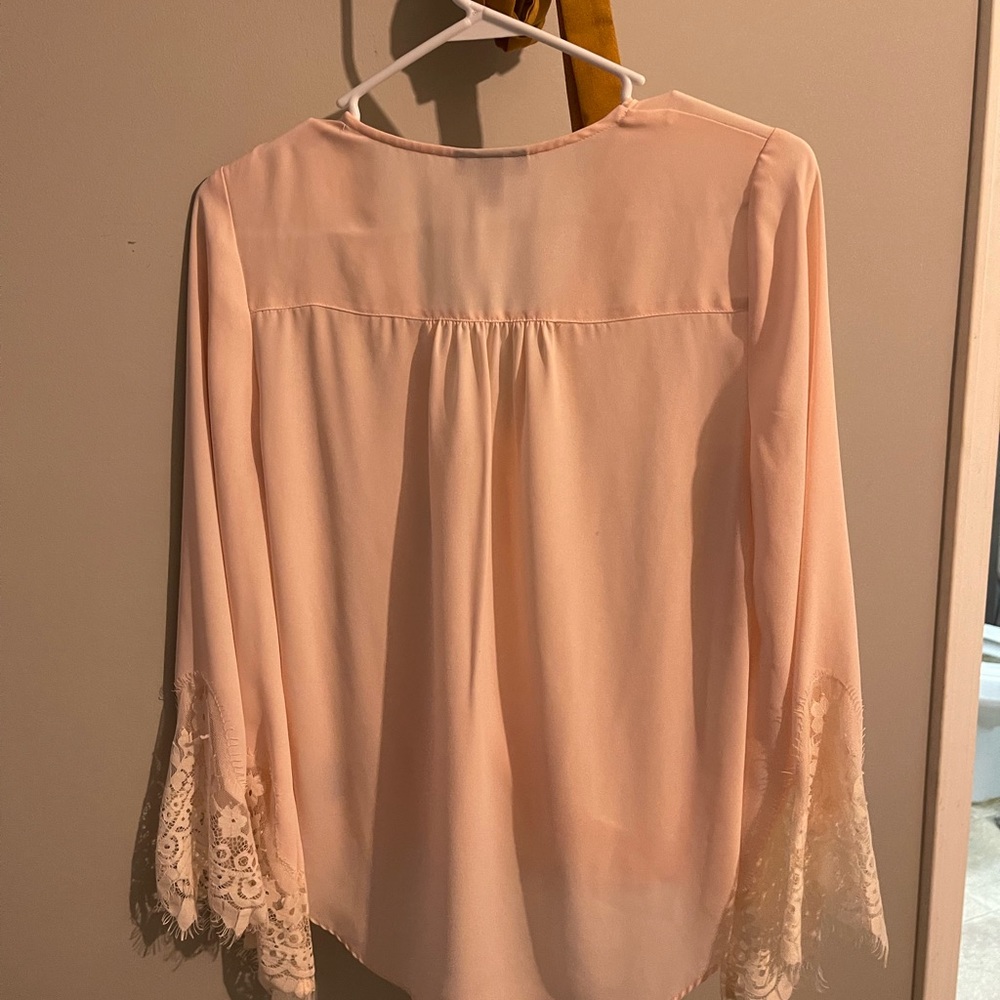Peach blouse from JC Pennys size medium never worn